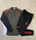 Kids Bayern Munich Training Kit (Sweatshirt+Pants) Deep Green 2025/26