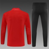 Kids AC Milan Training Kit (Sweatshirt+Pants) Red 2025/26
