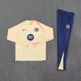 Barcelona Authentic Training Kit (Sweatshirt+Pants) Yellow 2025/26 - Player Version