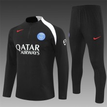 Kids PSG Training Kit (Sweatshirt+Pants) Black 2025/26