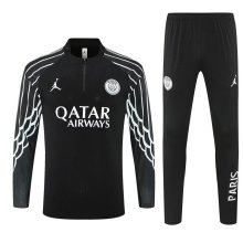 PSG Authentic Training Kit (Sweatshirt+Pants) Black 2025/26 - Player Version