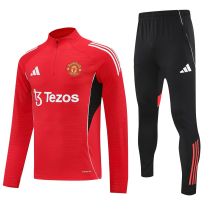 Manchester United Training Kit (Sweatshirt+Pants) Red 2025/26