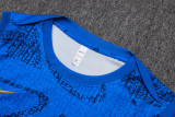 France Sleeveless Training Kit Blue 2025