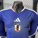 Japan Authentic Soccer Jersey Home Long Sleeve Shirt World Cup 2026