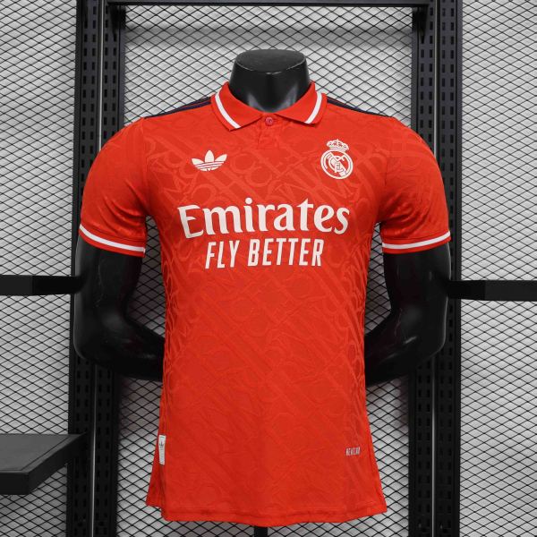 Real Madrid Authentic Soccer Jersey Red Special Edition Shirt 2024/25