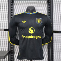 Manchester United Authentic Third Away Long Sleeve Jersey Shirt 2025/26