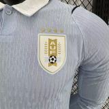 Uruguay Authentic Soccer Jersey Home Long Sleeve Shirt World Cup 2026