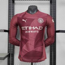 Manchester City Authentic Third Away Long Sleeve Football Jersey Shirt 2024/25