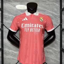 Real Madrid Authentic Football Jersey Pink Polo Special Edition Shirt 2025/26