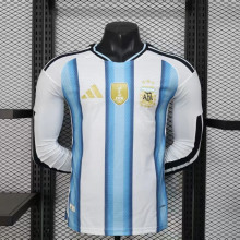 Argentina Authentic Soccer Jersey Home Long Sleeve Shirt World Cup 2026