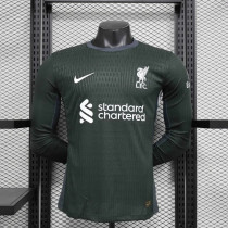 Liverpool Authentic Football Jersey Away Long Sleeve Shirt 2024/25