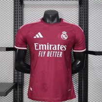 Real Madrid Authentic Soccer Jersey Red Special Edition Shirt 2025/26