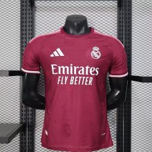Real Madrid Authentic Soccer Jersey Red Special Edition Shirt 2025/26