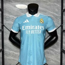 Real Madrid Authentic Football Jersey Blue Polo Special Edition Shirt 2025/26