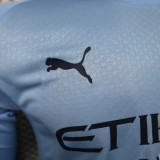 Manchester City Authentic Home Long Sleeve Football Jersey Shirt 2025/26