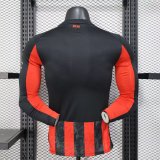 AC Milan Authentic Soccer Jersey Home Long Sleeve Shirt 2025/26