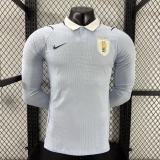 Uruguay Authentic Soccer Jersey Home Long Sleeve Shirt World Cup 2026