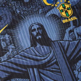 Brazil Authentic Soccer Jersey Jesus Christ the Redeemer Match Shirt 2024