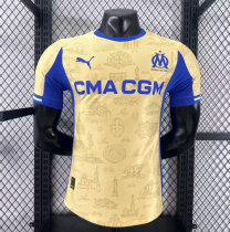 Marseille Authentic Soccer Jersey Fourth Away Shirt 2025/26