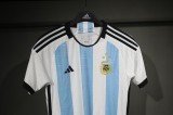 Argentina Retro Authentic Jersey Home Football Jersey World Cup 2022 - Three Stars