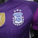 Argentina Authentic Soccer Jersey Purple Goalkeeper Shirt 2025