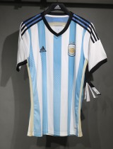 Argentina Retro Authentic Jersey Home Football Jersey World Cup 2014
