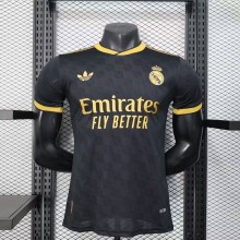 Real Madrid Authentic Football Jersey Black Gold Special Edition Shirt 2025/26