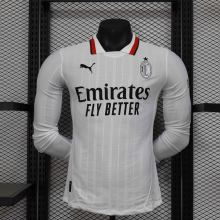 AC Milan Authentic Soccer Jersey Away Long Sleeve Shirt 2024/25