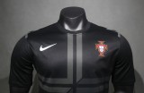 Portugal Retro Authentic Soccer Jersey Away Long Sleeve Shirt 2013