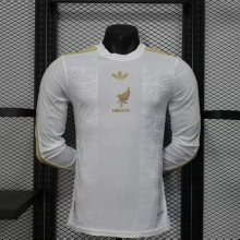 Mexico Authentic White Special Long Sleeve Soccer Jersey 2025