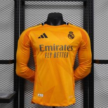 Real Madrid Authentic Soccer Jersey Away Shirt Long Sleeve 2024/25