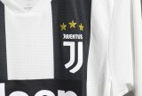 Juventus Retro Authentic Soccer Jersey Home Long Sleeve Shirt 2018-19
