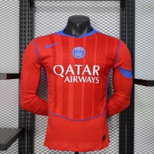 Authentic Soccer Jersey PSG Third Away Long Sleeve Shirt 2025/26