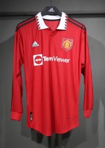 Manchester United Retro Authentic Home Long Sleeve Football Jersey Shirt 2022/23