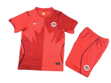 Canada Soccer Jersey World Cup Home Kids Kit Jersey+Shorts 2026