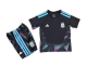 Argentina Goalkeeper Soccer Uniform Kids Kit Jersey+Shorts World Cup 2026
