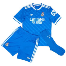 Real Madrid Football Jersey Third Away Kids Full Kit 2025/26