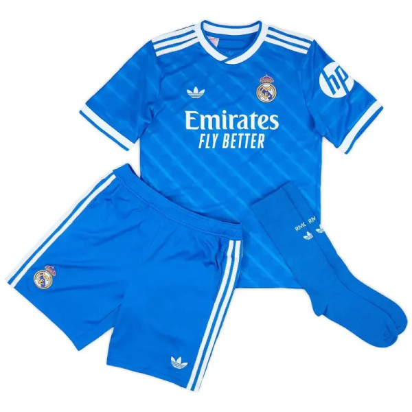 Real Madrid Football Jersey Third Away Kids Full Kit 2025/26