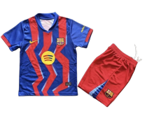 Barcelona Fourth Away Soccer Kids Kit Jersey+Shorts 2025/26