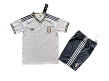 Italy Away Football Uniform Kids Kit Jersey+Shorts World Cup 2026