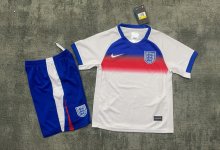 England Soccer Jersey Home Kids Kit Jersey+Shorts 2025