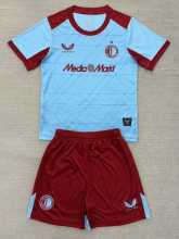 Feyenoord Football Jersey Third Away Kids Kit Jersey+Shorts 2025/26