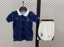 France Soccer Jersey Home Kids Kit Jersey+Shorts World Cup 2026