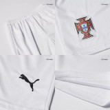 Portugal Away Football Uniform Kids Kit Jersey+Shorts 2025