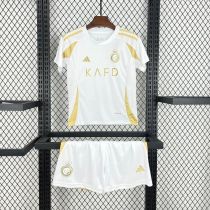 Al Nassr Soccer Jersey Third Away Kids Kit Jersey+Shorts 2024/25