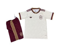 Spain Soccer Jersey Away Kids Kit Jersey+Shorts World Cup 2026