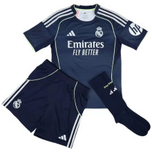 Real Madrid Football Jersey Away Kids Full Kit 2025/26