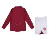 Arsenal Soccer Retro Jersey Home Long Sleeve Kids Kit Jersey+Shorts 2005/06