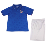 Italy Retro Home Football Uniform Kids Kit Jersey+Shorts World Cup 1994