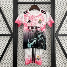Real Madrid Soccer Jersey Dragon Special Edition Kids Kit Jersey+Shorts 2025/26